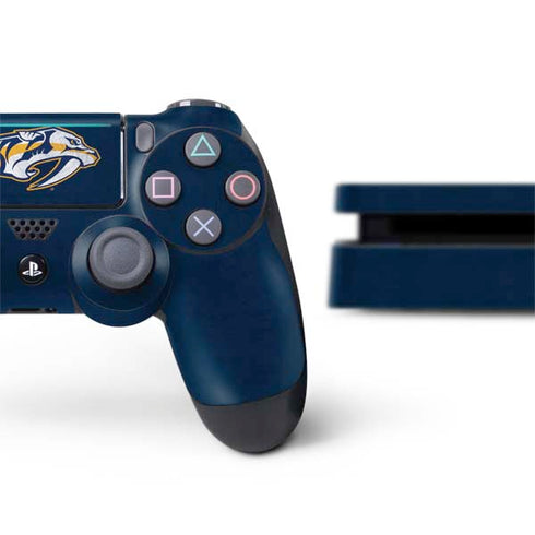 NHL Nashville Predators Distressed PS4 Slim Bundle Skin