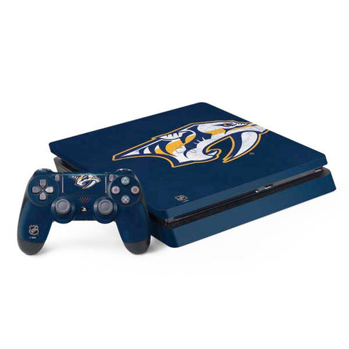 NHL Nashville Predators Distressed PS4 Slim Bundle Skin