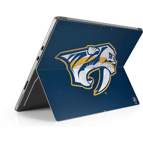 NHL Nashville Predators Distressed Surface Pro 9 Skin