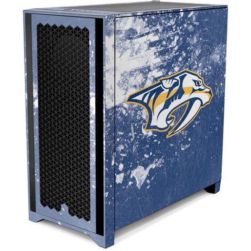 NHL Nashville Predators Frozen Corsair 4000D Tempered Glass Mid-Tower ATX Case Skin