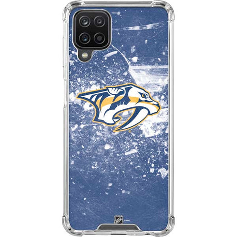 NHL Nashville Predators Frozen Galaxy A12 Clear Case