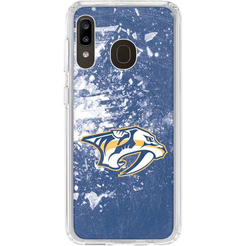 NHL Nashville Predators Frozen Galaxy A20 Clear Case