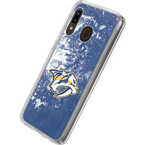 NHL Nashville Predators Frozen Galaxy A20 Clear Case