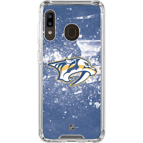NHL Nashville Predators Frozen Galaxy A30 Clear Case