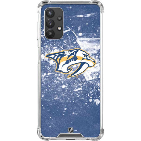 NHL Nashville Predators Frozen Galaxy A32 5G Clear Case