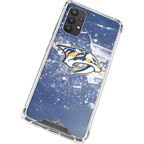 NHL Nashville Predators Frozen Galaxy A32 5G Clear Case