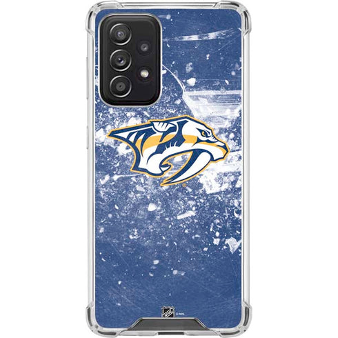 NHL Nashville Predators Frozen Galaxy A52 5G Clear Case