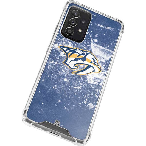 NHL Nashville Predators Frozen Galaxy A52 5G Clear Case