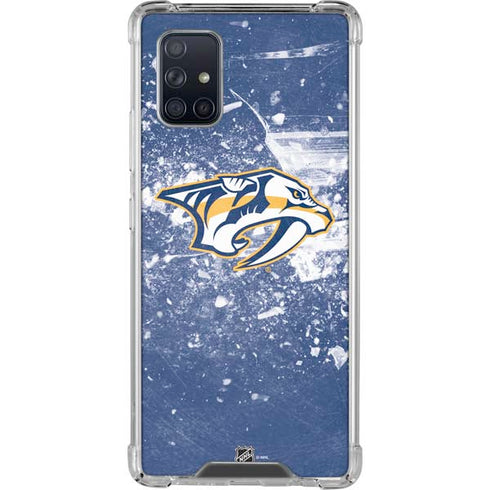 NHL Nashville Predators Frozen Galaxy A71 5G Clear Case