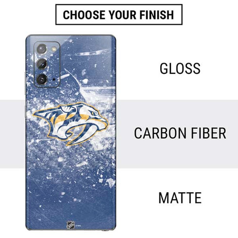 NHL Nashville Predators Frozen Galaxy Note20 5G Skin