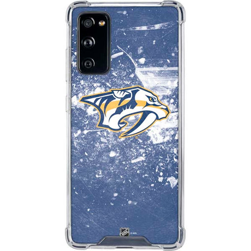 NHL Nashville Predators Frozen Galaxy S20 FE Clear Case