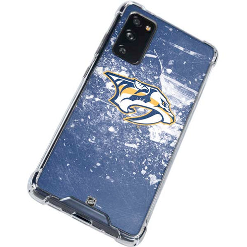 NHL Nashville Predators Frozen Galaxy S20 FE Clear Case