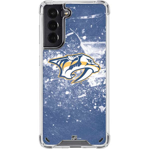 NHL Nashville Predators Frozen Galaxy S21 5G Clear Case