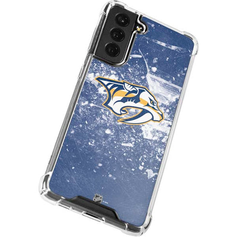 NHL Nashville Predators Frozen Galaxy S21 FE Clear Case