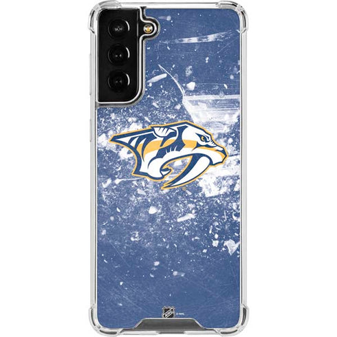 NHL Nashville Predators Frozen Galaxy S22 Plus Clear Case