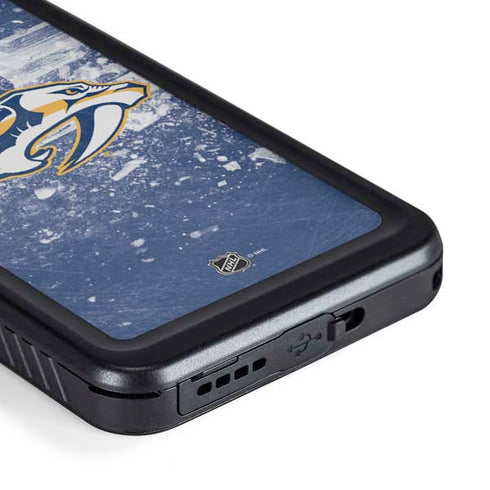 NHL Nashville Predators Frozen Galaxy S23 Plus Waterproof Case