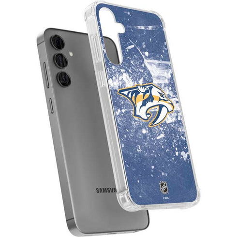 NHL Nashville Predators Frozen Galaxy S24 Plus Clear Case