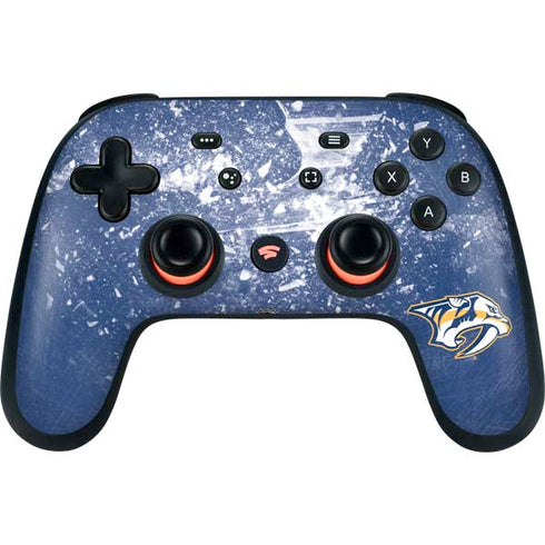 NHL Nashville Predators Frozen Google Stadia Controller Skin