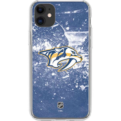 NHL Nashville Predators Frozen iPhone 11 Clear Case