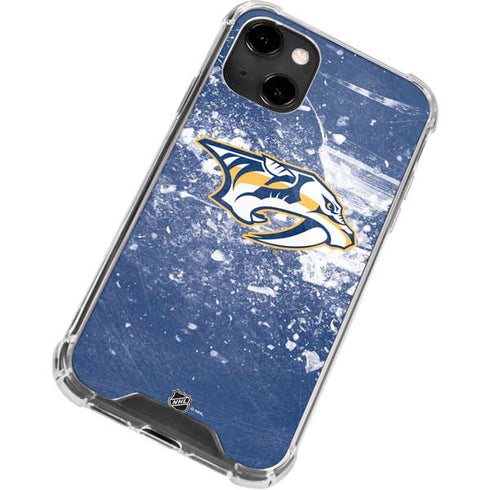 NHL Nashville Predators Frozen iPhone 14 Clear Case