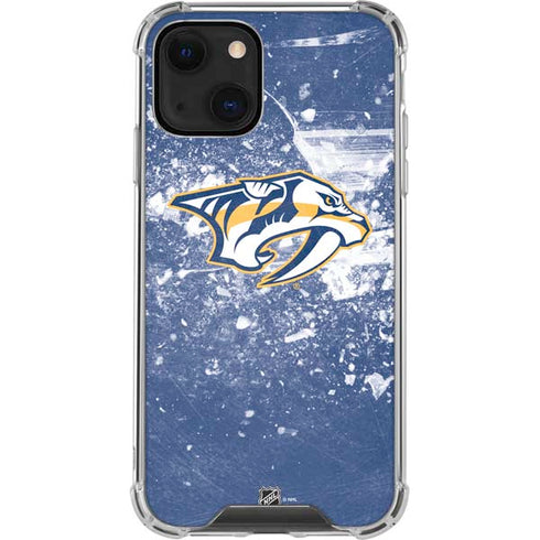 NHL Nashville Predators Frozen iPhone 14 Plus Clear Case