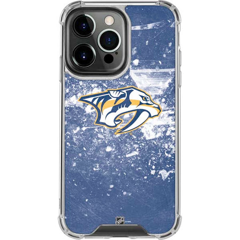 NHL Nashville Predators Frozen iPhone 14 Pro Clear Case