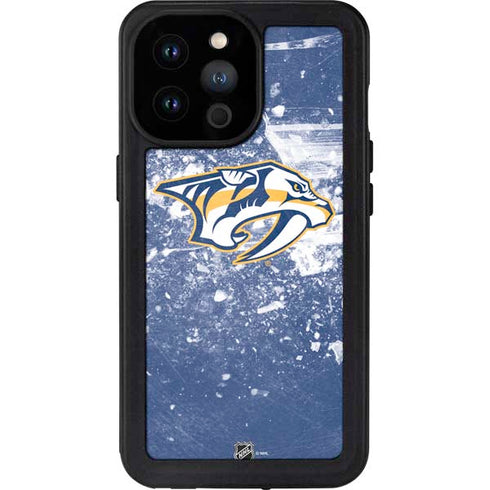 NHL Nashville Predators Frozen iPhone 14 Pro Max Waterproof Case