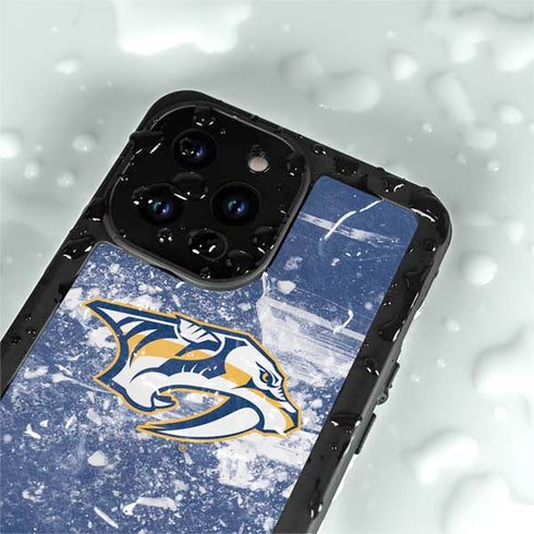 NHL Nashville Predators Frozen iPhone 14 Pro Max Waterproof Case
