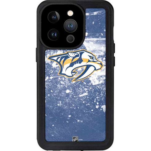 NHL Nashville Predators Frozen iPhone 14 Pro Waterproof Case