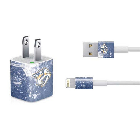 NHL Nashville Predators Frozen iPhone Charger (5W USB) Skin