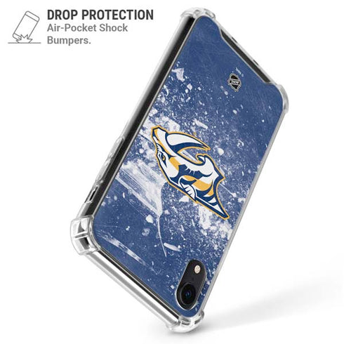 NHL Nashville Predators Frozen iPhone XR Clear Case