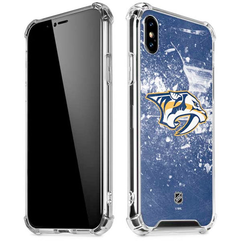 NHL Nashville Predators Frozen iPhone XS Max Clear Case