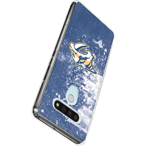 NHL Nashville Predators Frozen LG Stylo 6 Clear Case