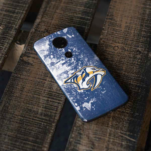 NHL Nashville Predators Frozen Moto E5 Plus Skin