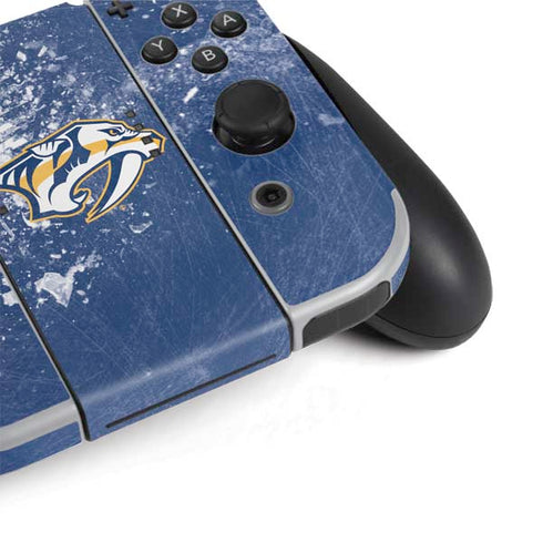 NHL Nashville Predators Frozen Nintendo Switch OLED (2021) Skin