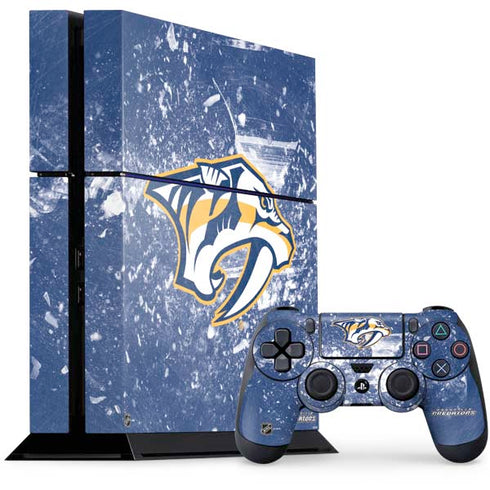 NHL Nashville Predators Frozen PS4 Console and Controller Bundle Skin