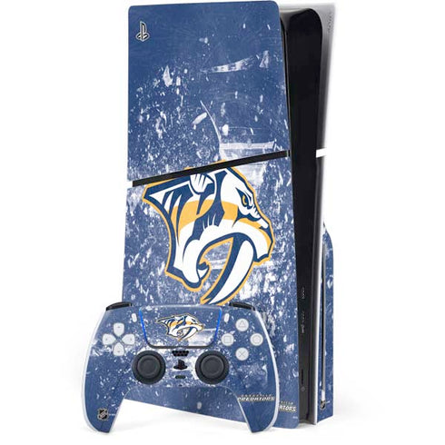 NHL Nashville Predators Frozen PS5 Slim Disk Bundle Skin