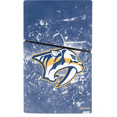 NHL Nashville Predators Frozen PS5 Slim Digital Edition Bundle Skin