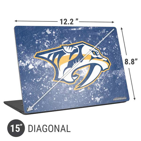 NHL Nashville Predators Frozen Universal Laptop 15in (12.2 x 8.8in) Skin