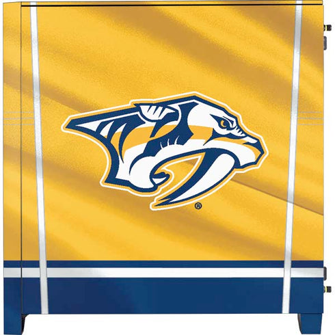 NHL Nashville Predators Jersey Corsair 4000D Tempered Glass Mid-Tower ATX Case Skin