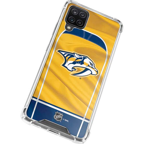NHL Nashville Predators Jersey Galaxy A12 Clear Case