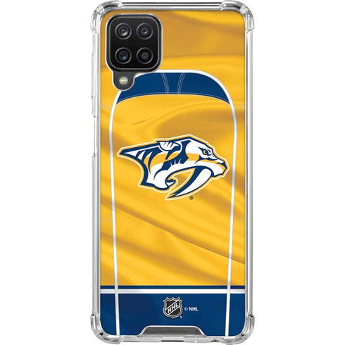 NHL Nashville Predators Jersey Galaxy A12 Clear Case
