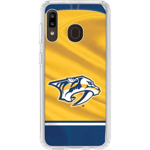 NHL Nashville Predators Jersey Galaxy A20 Clear Case