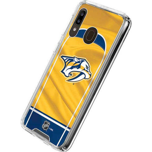 NHL Nashville Predators Jersey Galaxy A30 Clear Case