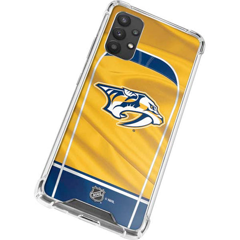 NHL Nashville Predators Jersey Galaxy A32 5G Clear Case