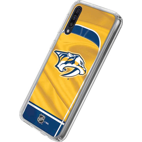 NHL Nashville Predators Jersey Galaxy A50 Clear Case