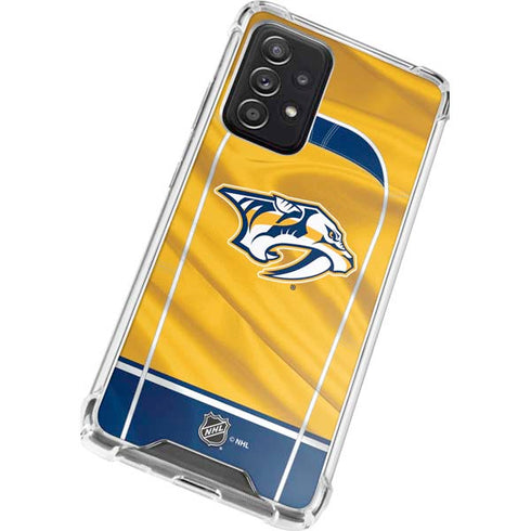 NHL Nashville Predators Jersey Galaxy A52 5G Clear Case