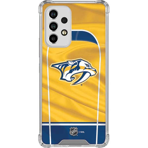 NHL Nashville Predators Jersey Galaxy A53 5G Clear Case