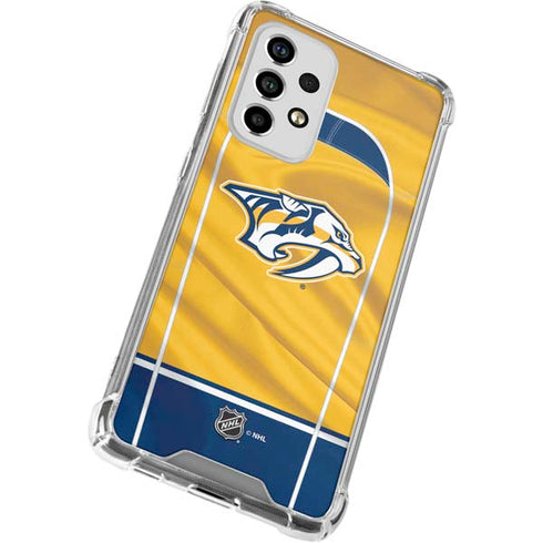 NHL Nashville Predators Jersey Galaxy A53 5G Clear Case