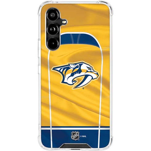 NHL Nashville Predators Jersey Galaxy A54 5G Clear Case